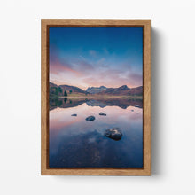 Charger l&#39;image dans la galerie, Blea Tarn Ambleside, Little Langdale Lake District UK Framed Canvas Wall Art Eco Leather Print Wood Frame