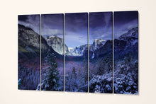 Laden Sie das Bild in den Galerie-Viewer, Tuolumne Meadows Half Dome Glacier Point Yosemite National Park Canvas Wall Art Eco Leather Print 5 Panels