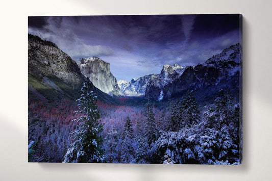 Tuolumne Meadows Half Dome Glacier Point Yosemite National Park Canvas Wall Art Eco Leather Print