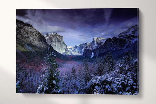 Tuolumne Meadows Half Dome Glacier Point Yosemite National Park Canvas Wall Art Eco Leather Print
