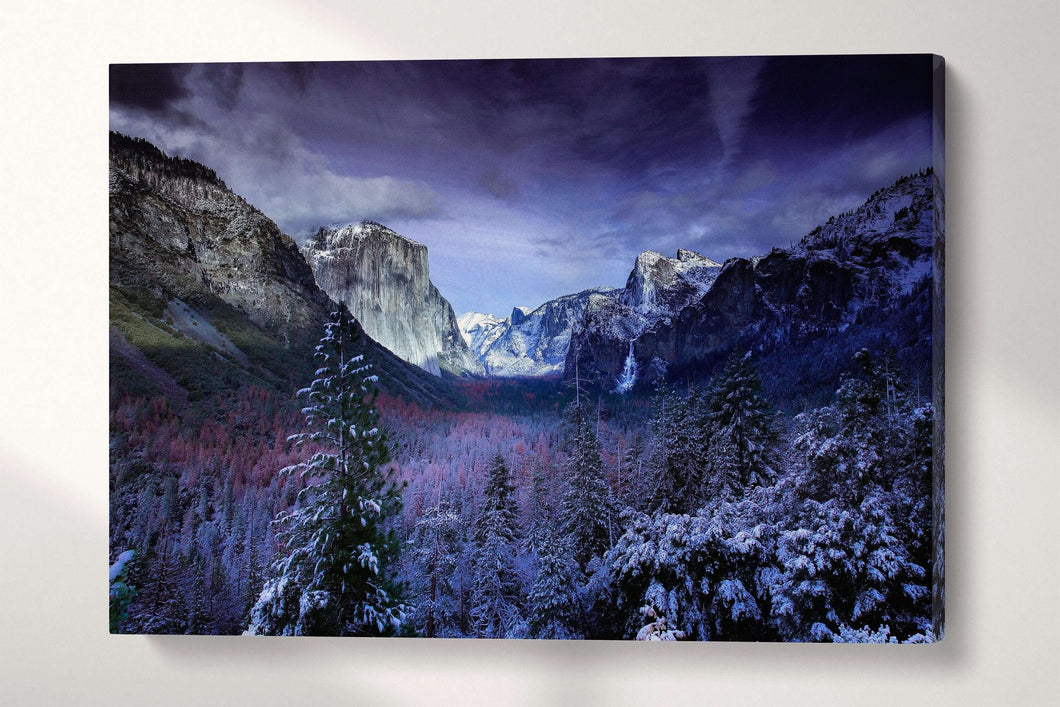 Tuolumne Meadows Half Dome Glacier Point Yosemite National Park Canvas Wall Art Eco Leather Print