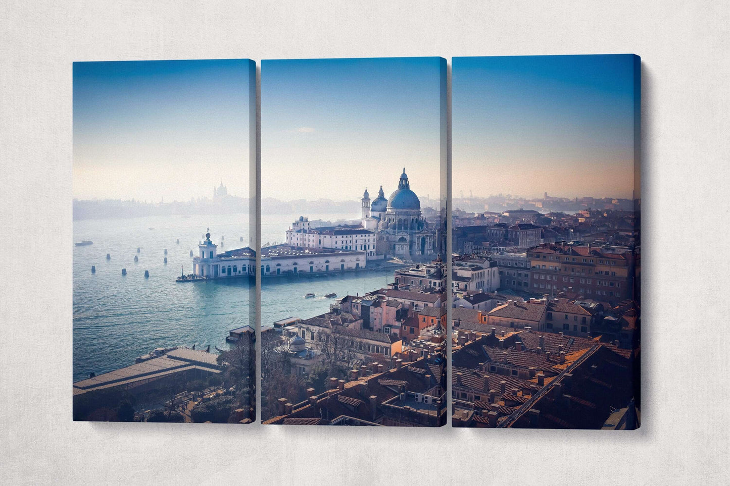 Venice Aerial View Canvas Eco leather Print, Made in Italy!