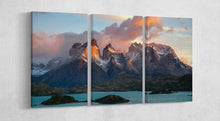 Load image into Gallery viewer, Patagonia Torres del Paine Canvas Eco Leather Print 3 Panels