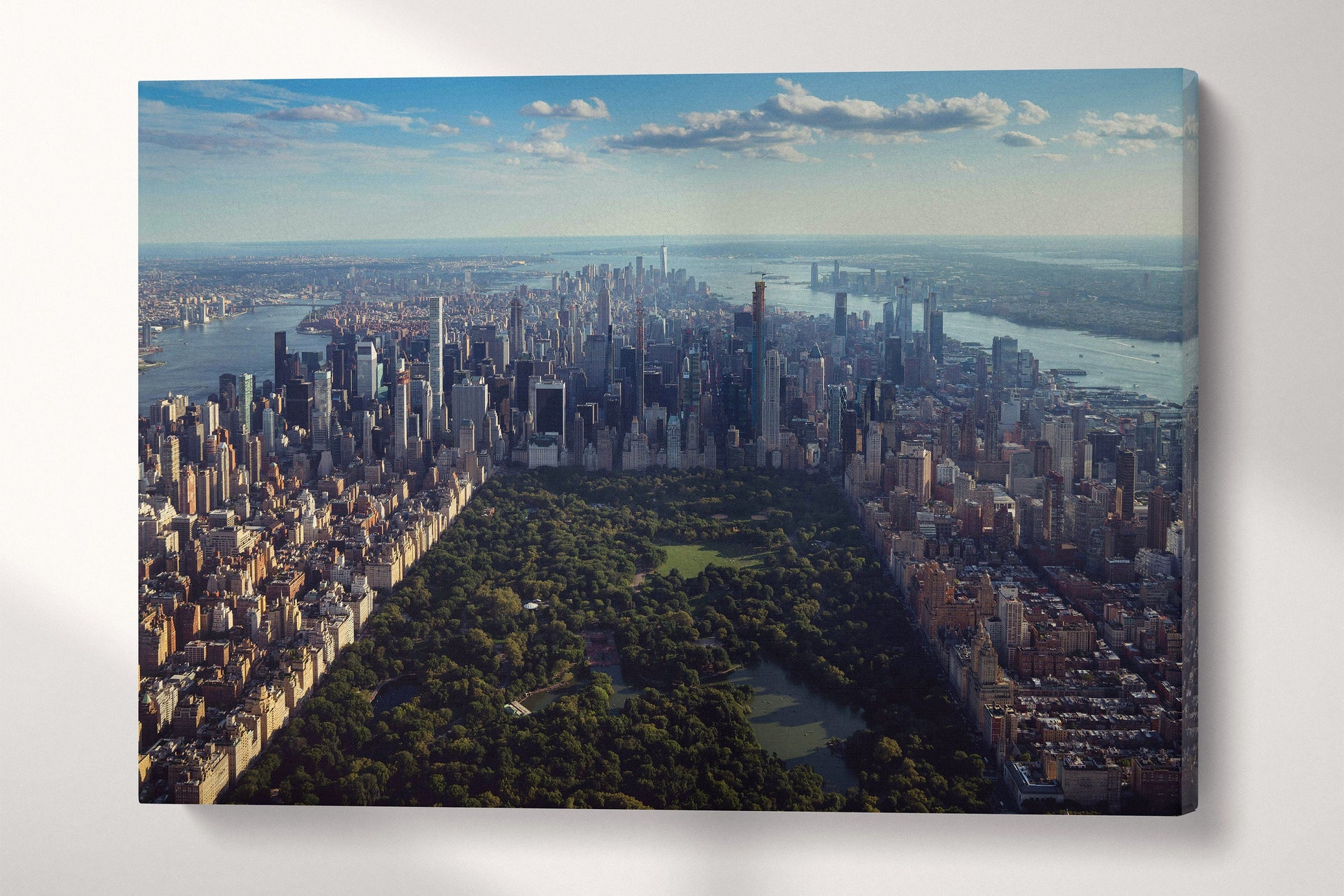Central Park New York City Aerial View Canvas Eco Leather Print