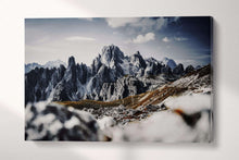 Charger l&#39;image dans la galerie, Cadini Di Misurina Dolomites Italy Mountains Wall Art Canvas Eco Leather Print