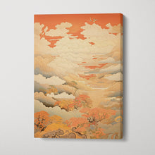 Charger l&#39;image dans la galerie, Japanese Dreamscape Floating Clouds Canvas Wall Art Eco Leather Print