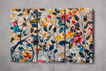 Load image into Gallery viewer, Whispers of Nature: Blossoms in Full Bloom Wall Decor Eco Leather Print 3 Panels
