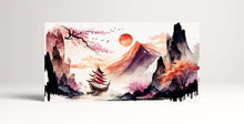 Charger l&#39;image dans la galerie, Crimson Junk Voyage Asian Wall Art Home Decor Framed Eco Leather Canvas Print