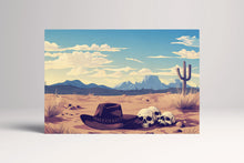 Charger l&#39;image dans la galerie, Wild West the Desert The Forgotten Frontier Wall Art Eco Leather Home Decor Canvas Print