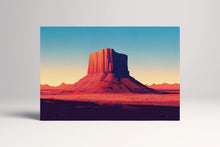 Charger l&#39;image dans la galerie, Echoes of the Desert Bold Southwestern Landscape Wall Art Eco Leather Home Decor Canvas Print