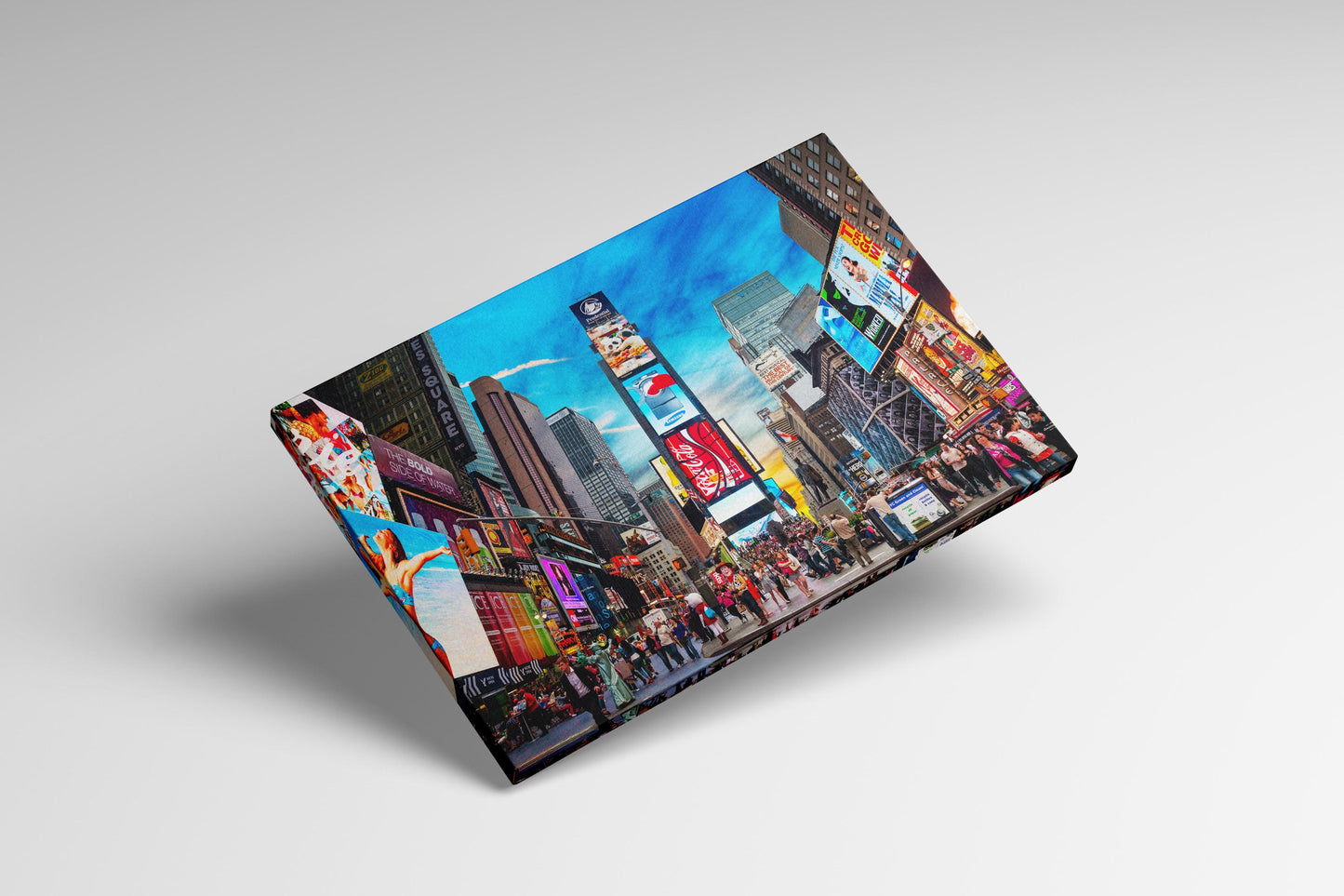 Times Square New York Canvas Eco Leather Print 3D
