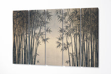 Load image into Gallery viewer, Japanese Bamboo Grove Canvas Wall Art Eco Leather Print 5 Panels