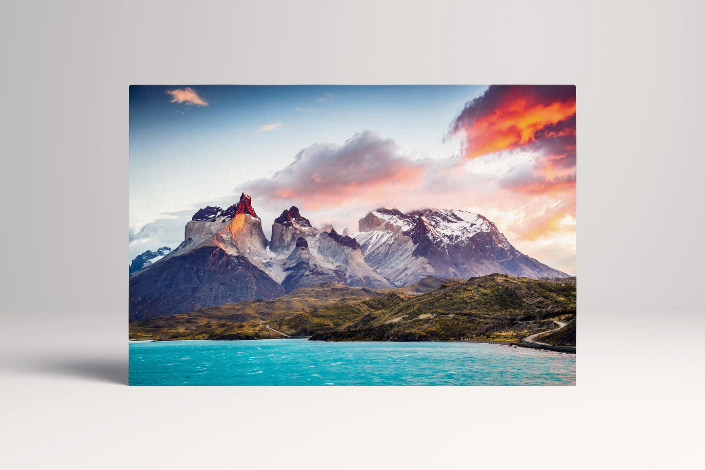 Torres del Paine, Patagonia, Chile Wall Art Canvas Eco Leather Print