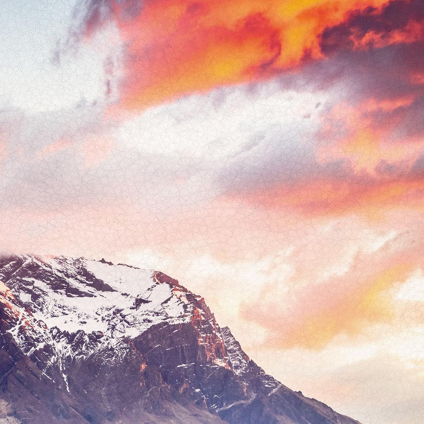 Torres del Paine, Patagonia, Chile Wall Art Canvas Eco Leather Print Detail