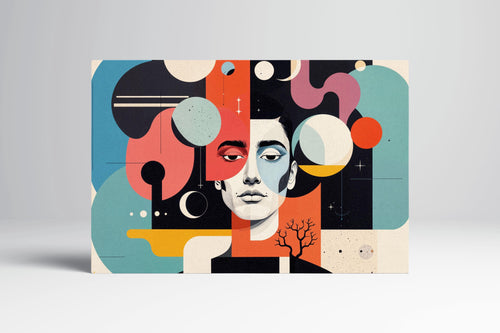 Dreams of the Absurd Dadaism Eco Leather Wall Art Canvas Print