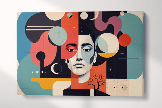Dreams of the Absurd Dadaism Eco Leather Wall Art Canvas Print Wall 3D