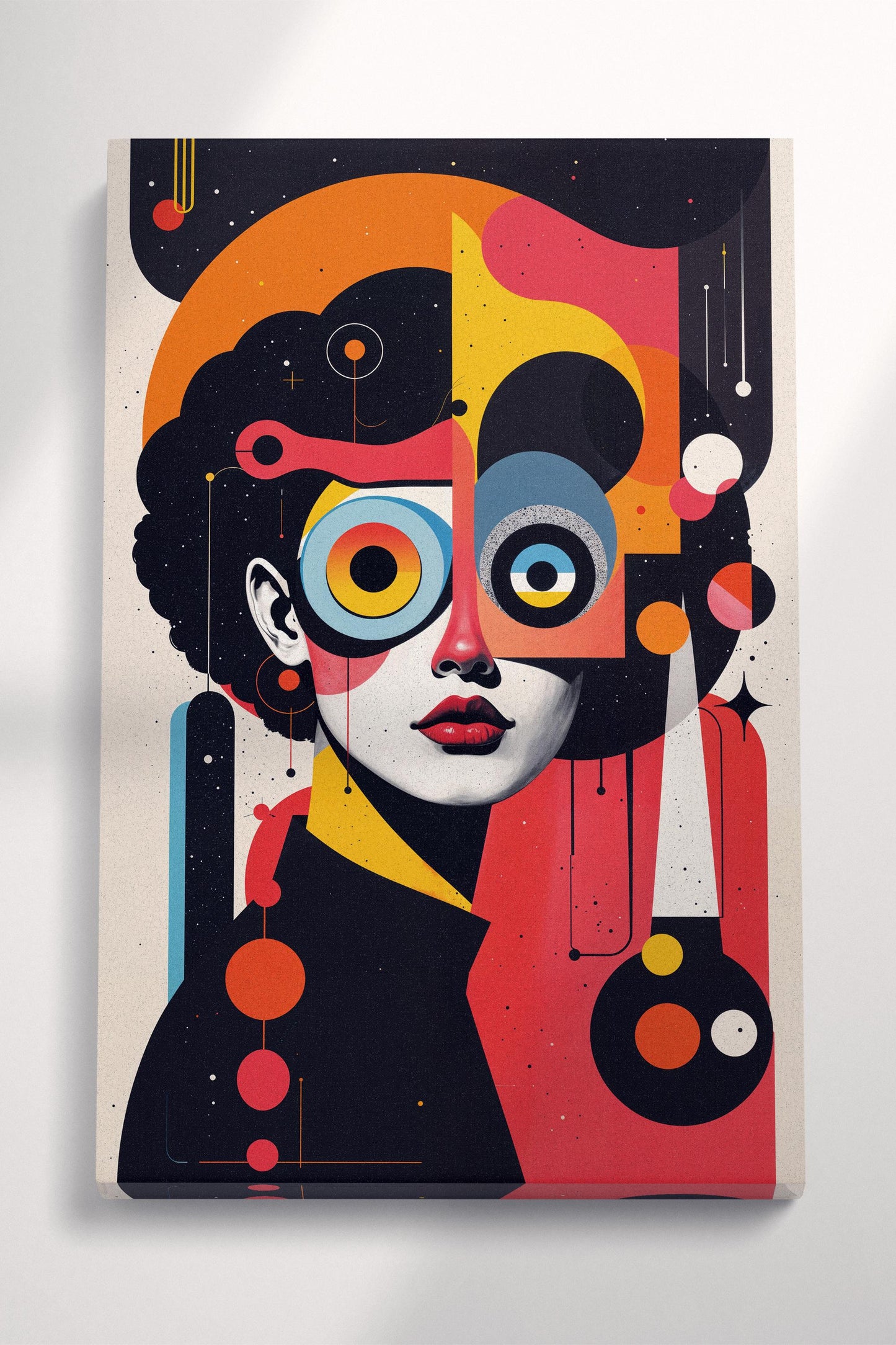 Dada Mechanica: Surreal Echoes Wall Art Eco Leather Canvas Print