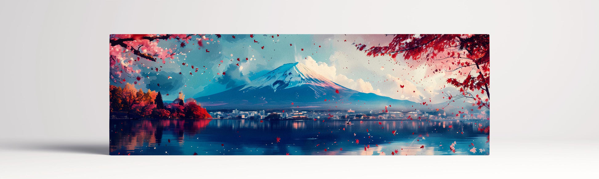 Mountain Fuji Fall Anime Artwork 100x30 cm