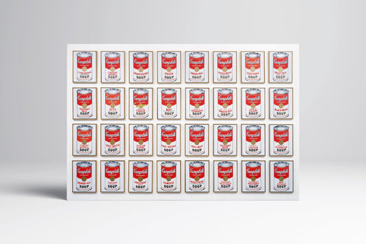 Campbell's Soup Cans Andy Warhol Leather Print