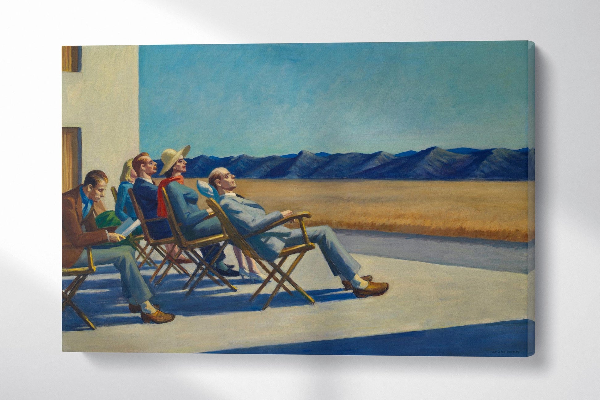 People in the Sun by Edward Hopper Reproduction Wall 3D