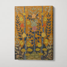 Carica l&#39;immagine nel visualizzatore di Gallery, Émile Bernard “Les Roses” Art Nouveau Floral Print on Vegan Leather Canvas Gallery Wrap