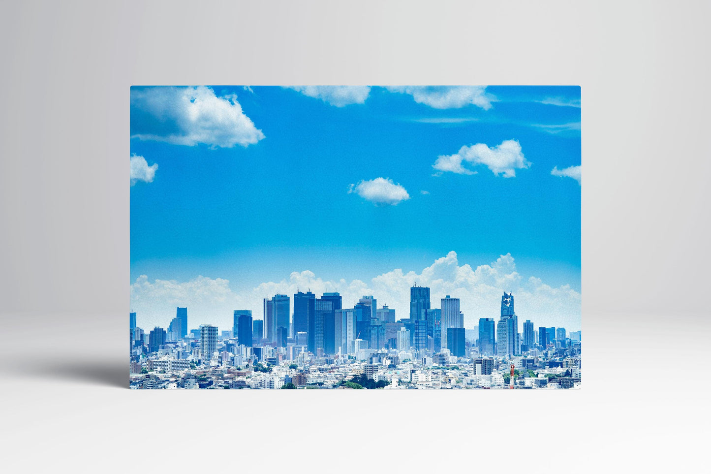 Tokyo Skyline Blue Sky Canvas Wall Art Gallery Wrap