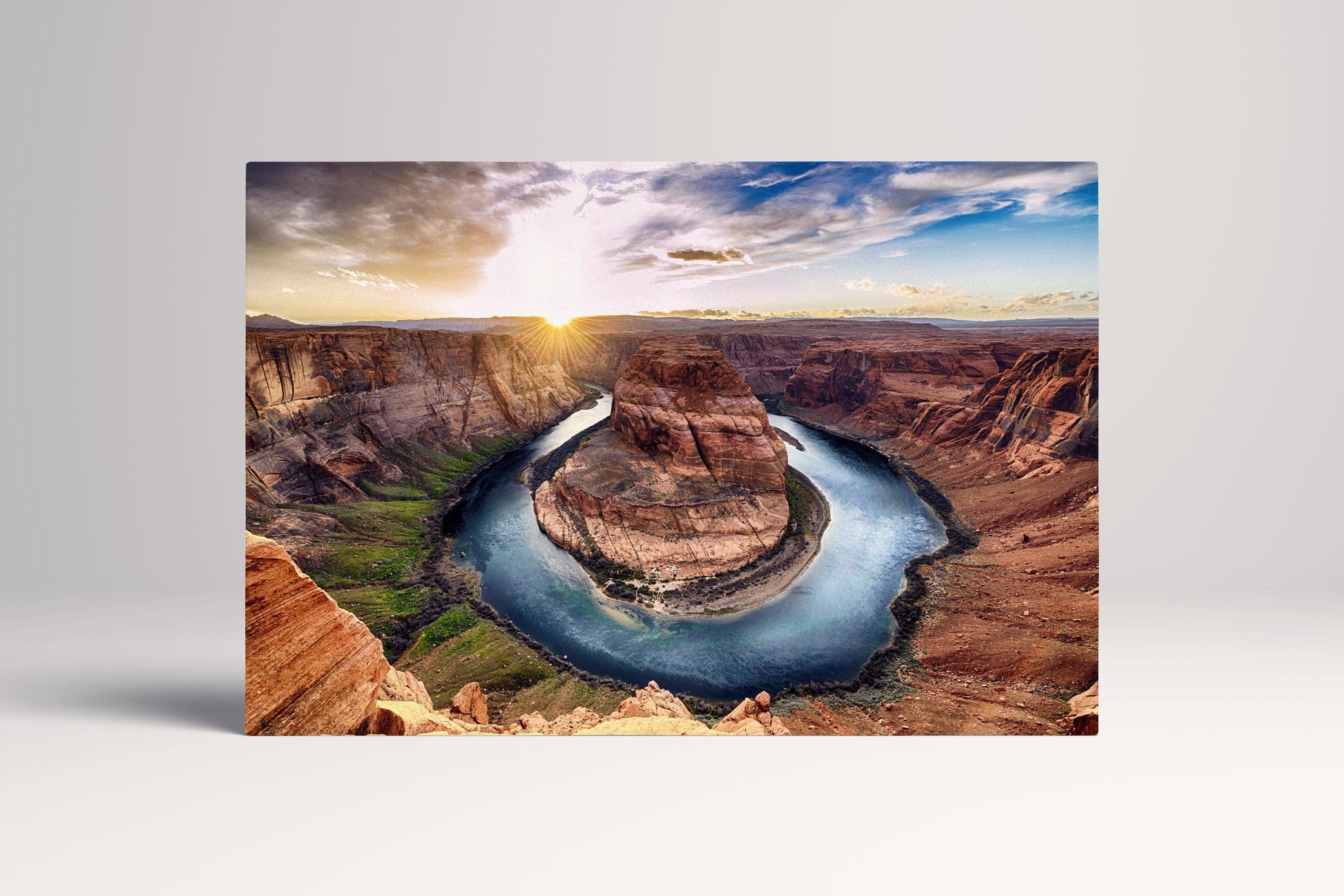 Horseshoe Bend Arizona Grand Canyon PETA Approved Ecopelle Canvas Wall Art