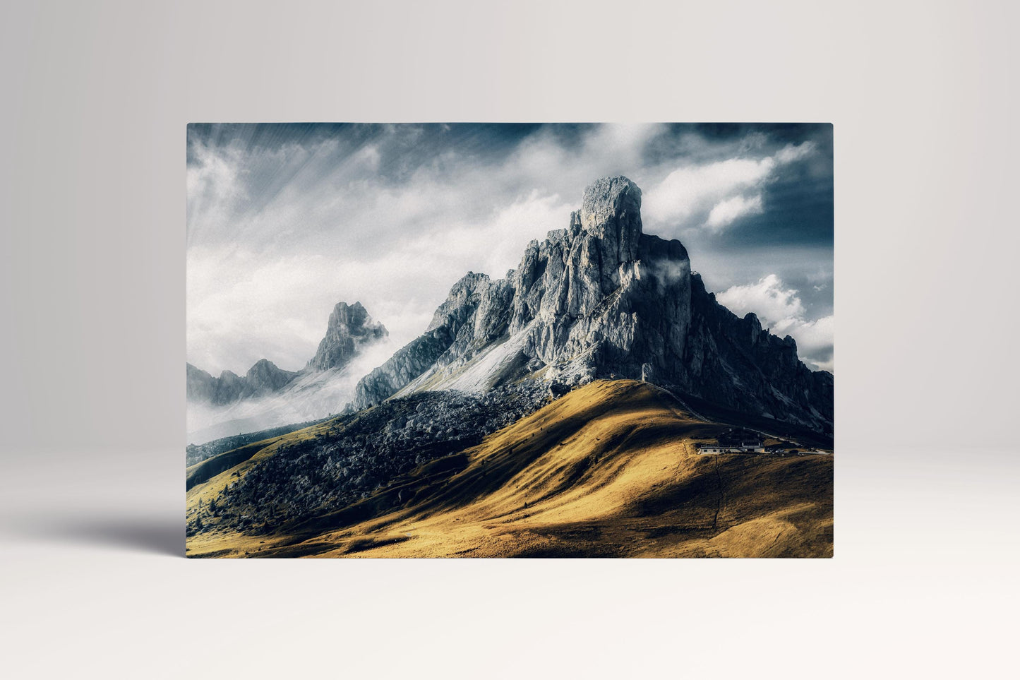 Passo Giau Dolomites Italy Mountain PETA Approved Eco Leather Single Panel Wall Art