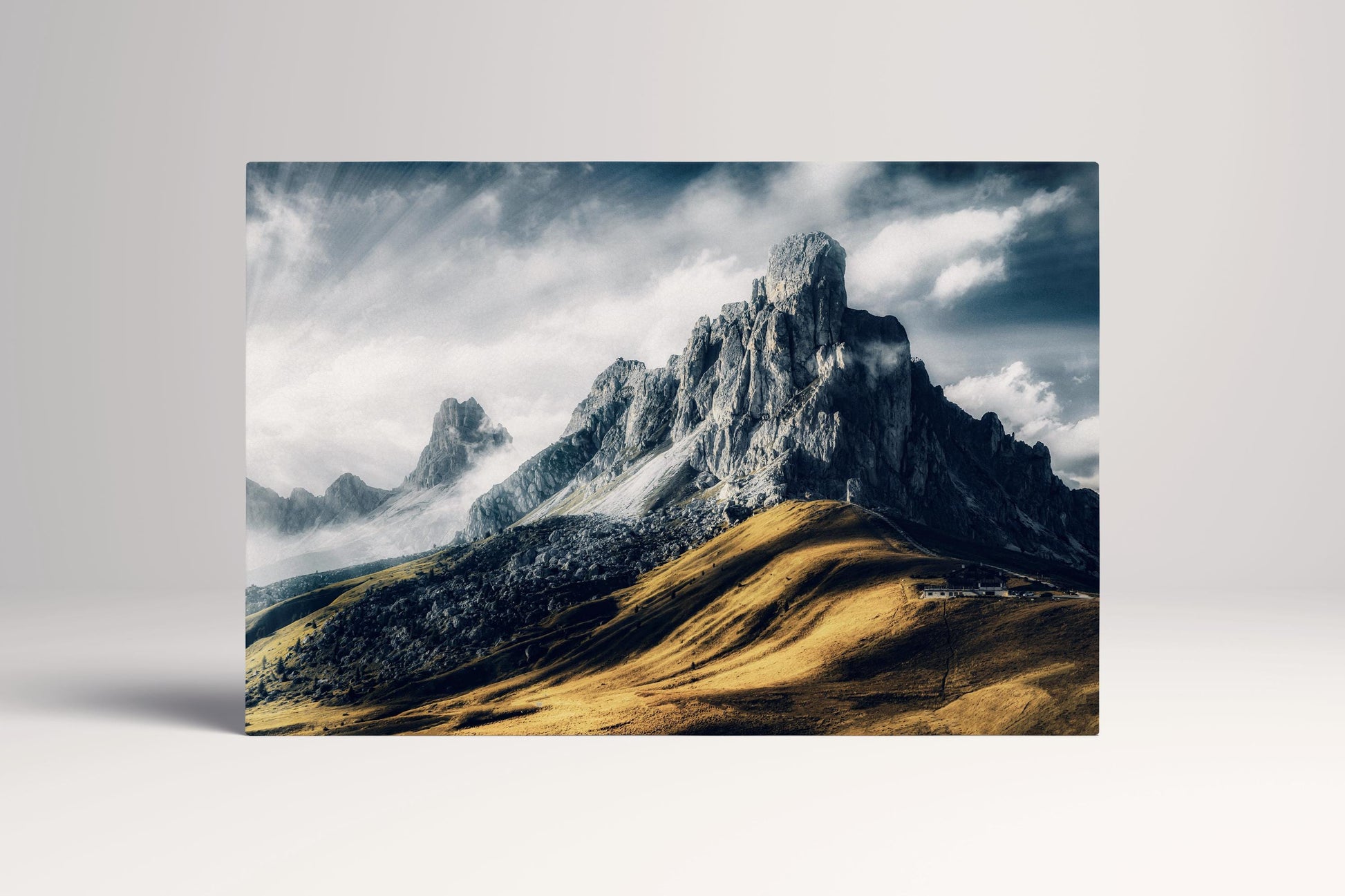Passo Giau Dolomites Italy Mountain PETA Approved Eco Leather Single Panel Wall Art