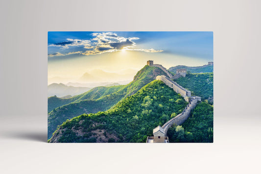 Great Wall of China Art PETA Approved Eco Leather Canvas Single