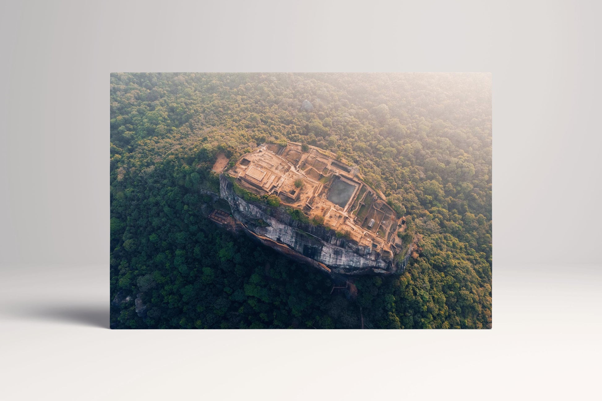 Sigiriya Lion Rock Sri Lanka PETA Approved Eco Leather Single Panel Wall Art