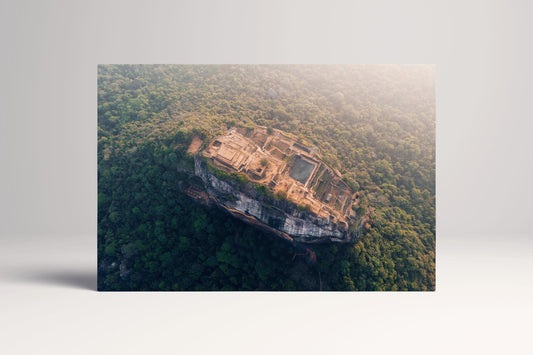 Sigiriya Lion Rock Sri Lanka PETA Approved Eco Leather Single Panel Wall Art