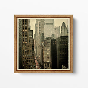 Stampa Grattacieli sulla 42esima Strada New York filtro vintage su ecopelle