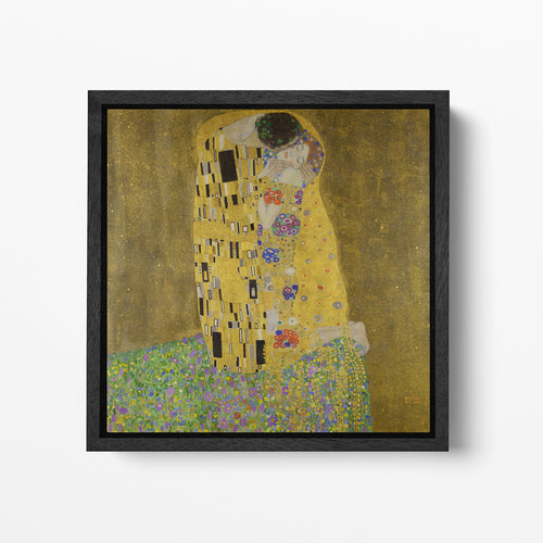 Klimt The Kiss framed canvas