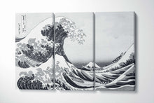 Load image into Gallery viewer, [canvas wall art] black and white wave