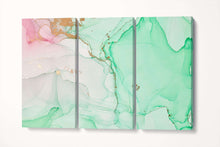 Load image into Gallery viewer, [Wall art] Abstract marble art green and pink