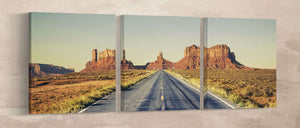 Canvas wall art monument valley road