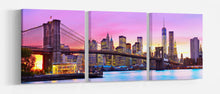 Carica l&#39;immagine nel visualizzatore di Gallery, Wall art canvas Brooklyn bridge