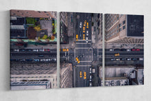 Load image into Gallery viewer, New York 5Th Avenue Aerial Wall Art Canvas Leather Print