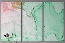 Load image into Gallery viewer, [Wall art] Abstract marble art green and pink
