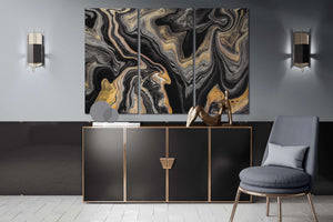 [Modern wall art] Black and gold