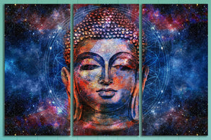 Buddha mandala triptych print