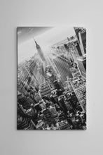 Load image into Gallery viewer, Empire State Building black and white canvas wall art