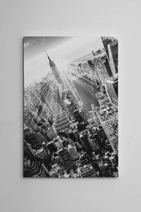 Empire State Building black and white canvas wall art