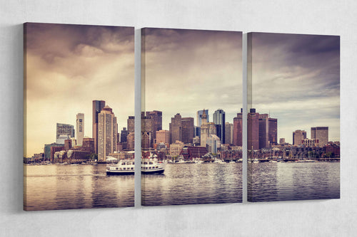 Boston skyline wall art