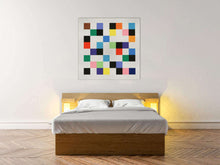 Carica l&#39;immagine nel visualizzatore di Gallery, Minimalistic Art Colors On Grid Canvas home decor