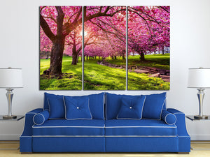 Cherry tree blossom wall art print