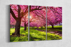Cherry tree blossom wall art