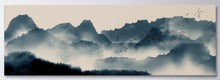 Carica l&#39;immagine nel visualizzatore di Gallery, Japanese Mountain Landscape Wall Art Framed Canvas Print
