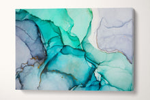 Carica l&#39;immagine nel visualizzatore di Gallery, Modern Wall Art Marble Pattern Canvas Leather Print